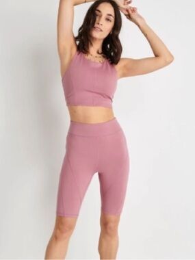 FREE PEOPLE Movement Biker Short Frosted Berry SZ Small